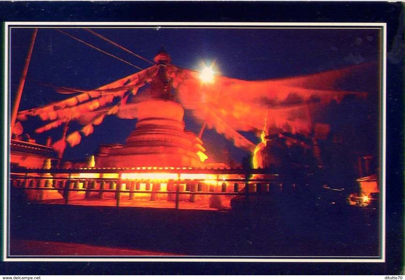 Nepal - Namo Buddha At Night - Formato Grande Viaggiata - E - Nepal