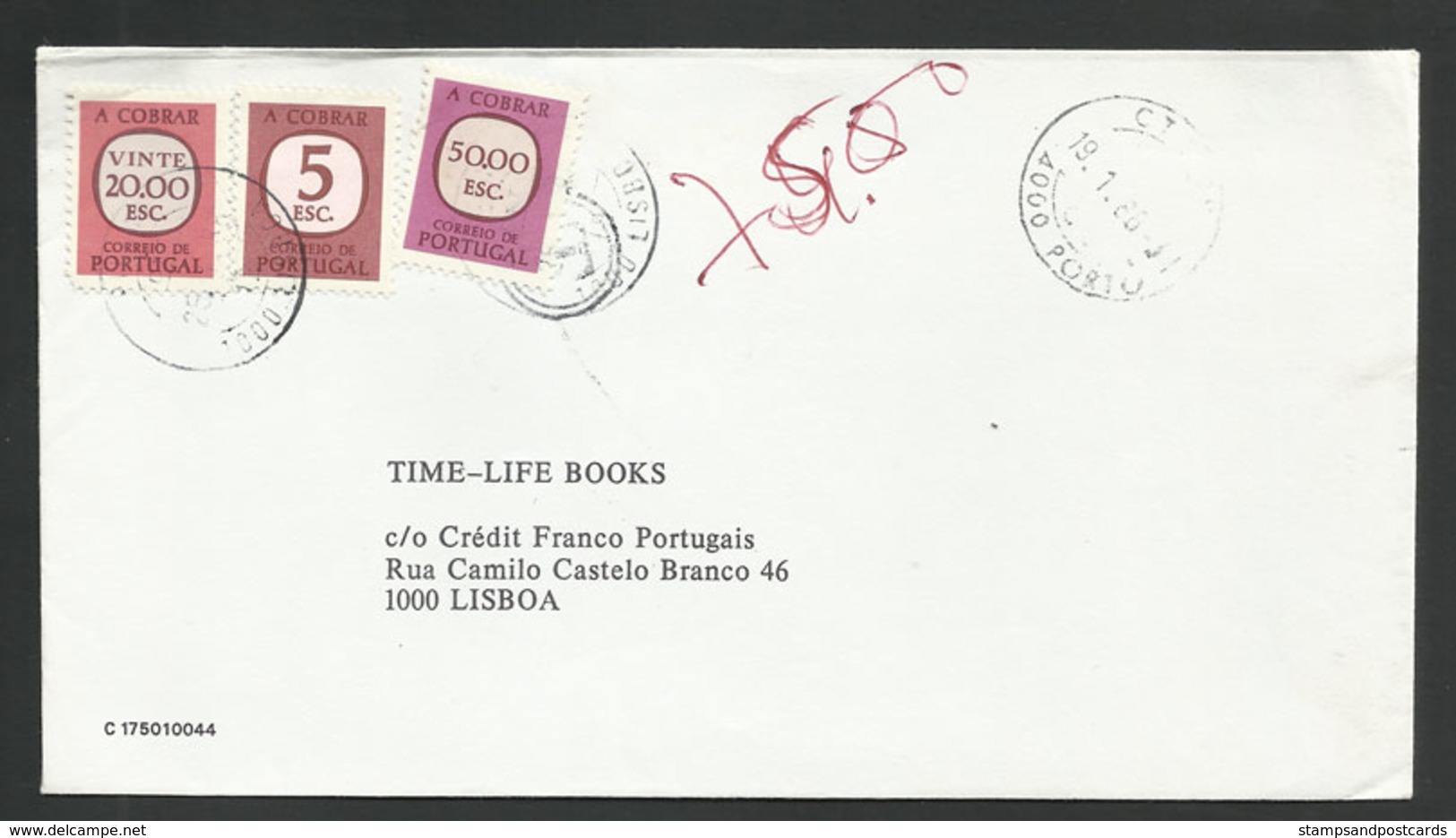 Portugal Lettre 1988 Timbre-taxe Port Dû Postage Due Cover - Storia Postale
