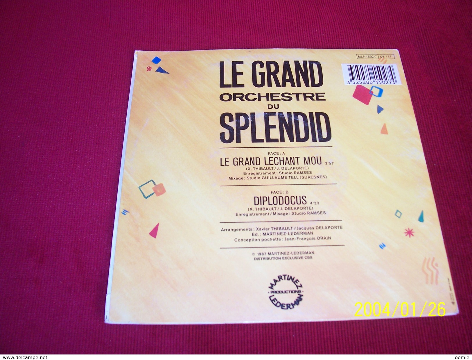 LE GRAND ORCHESTRE DU SPLENDID ° LE GRAND LECHANT MOU - Collections Complètes