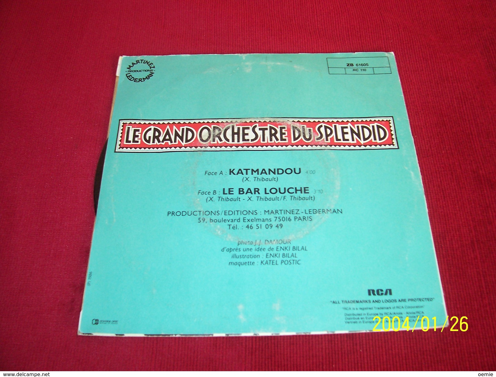 LE GRAND ORCHESTRE DU SPLENDID ° KATMANDOU - Collections Complètes