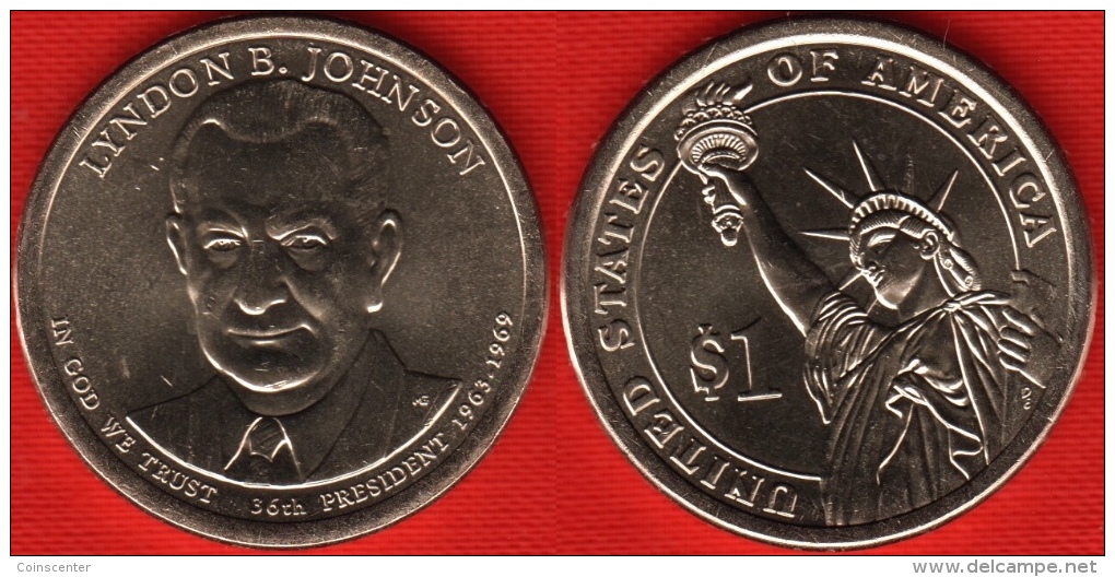 USA 1 Dollar 2015 P Mint "Lyndon B. Johnson" UNC - 2007-…: Presidents