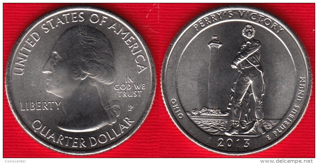 USA Quarter (1/4 Dollar) 2013 P Mint "Perry&rsquo;s Victory" UNC - 2010-...: National Parks