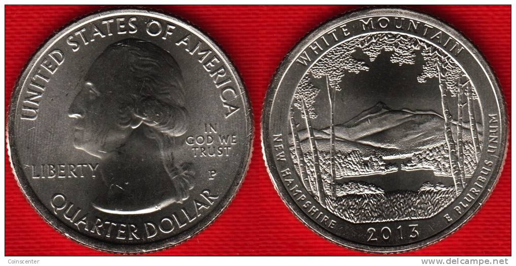 USA Quarter (1/4 Dollar) 2013 P Mint "White Mountain" UNC - 2010-...: National Parks