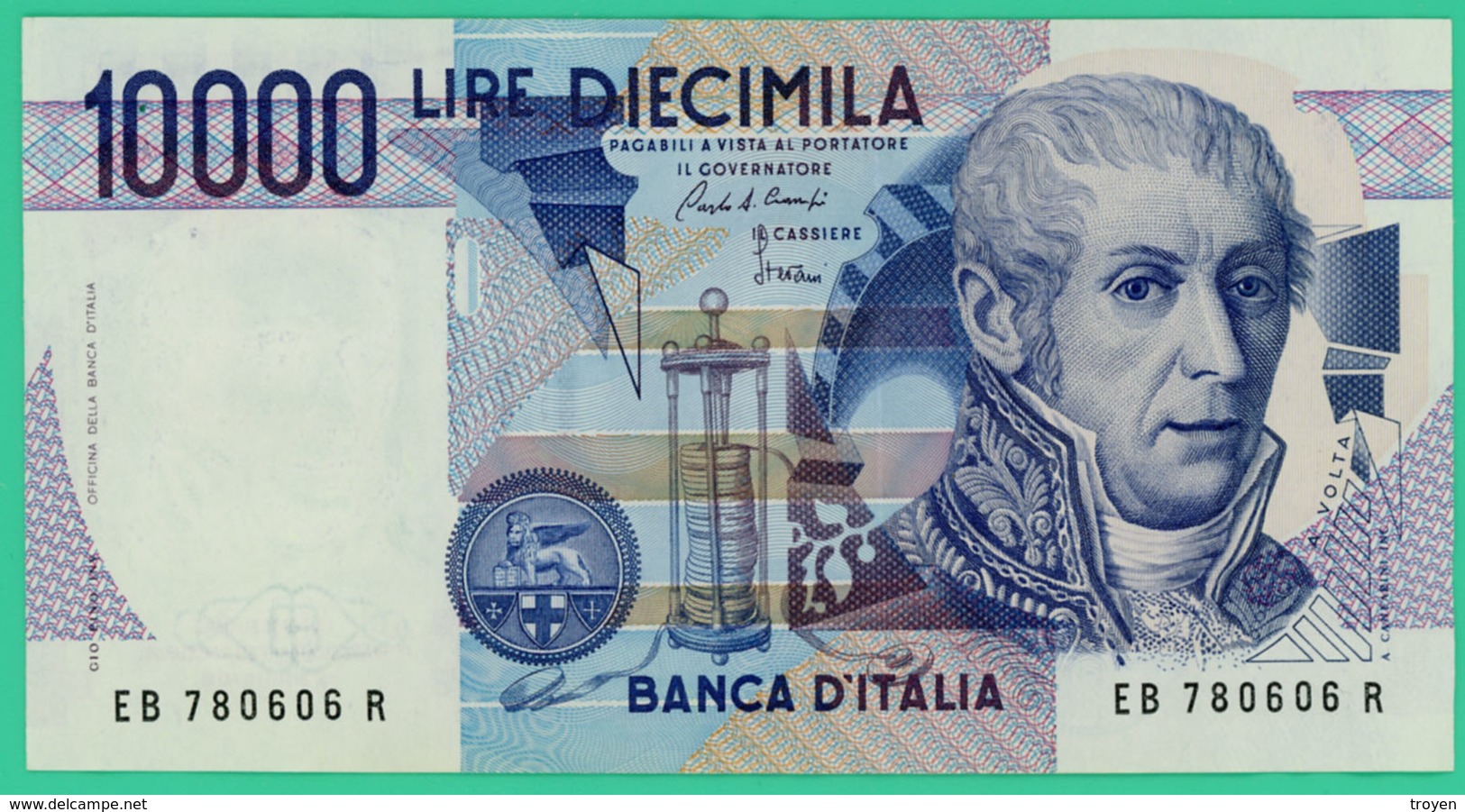 10 000 Lires - Italie - N° EB780606R - Spl - - 10000 Lire