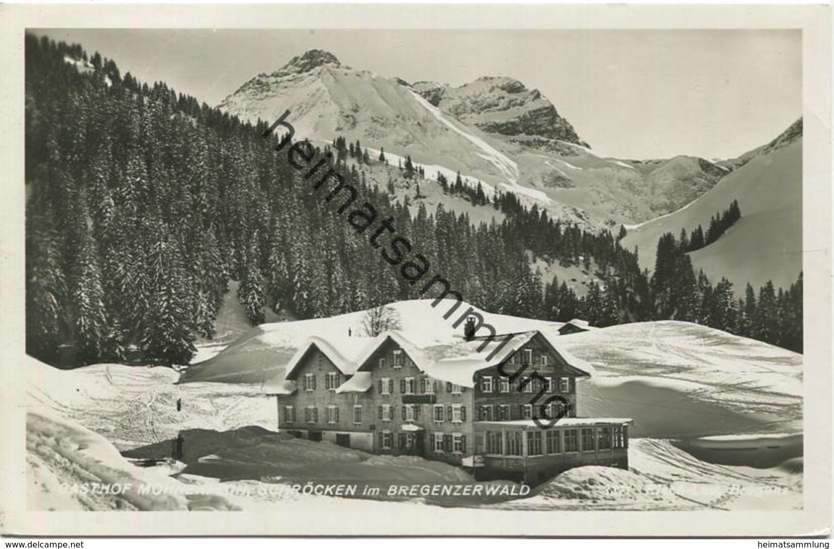 Schröcken - Gasthof - Foto-AK - Verlag Risch-Lau Bregenz Gel. 1935 - Schröcken