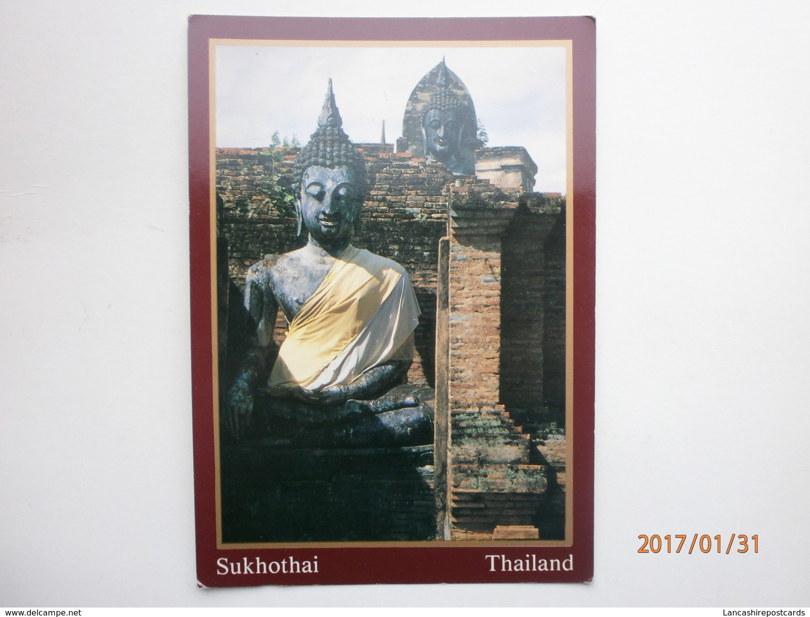 Postcard SukhothaiThailand Giant Buddha Images My Ref B2200 - Thaïland