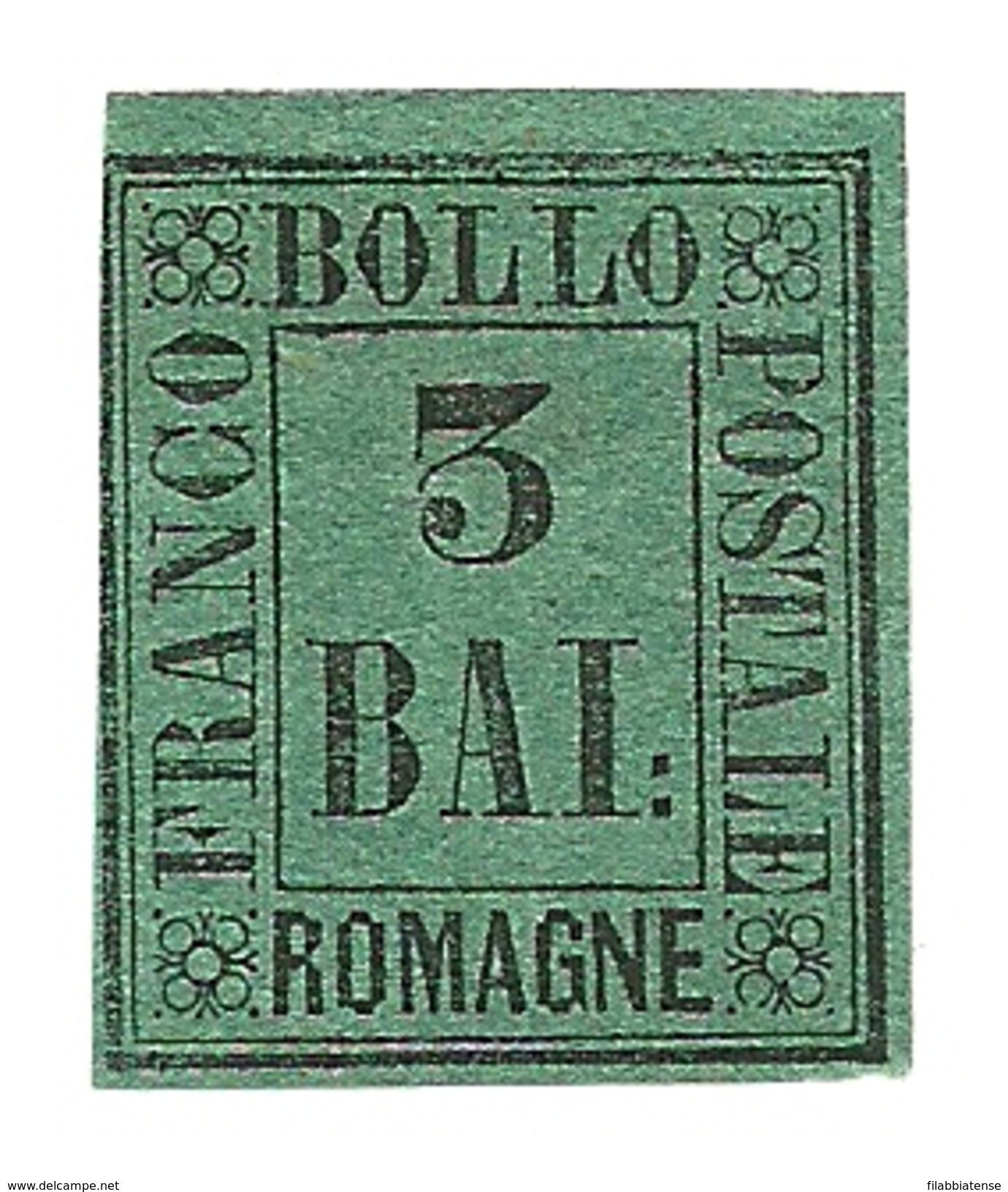 1859 - Italia - Antichi Stati - Romagne 4 Cifra - Romagna