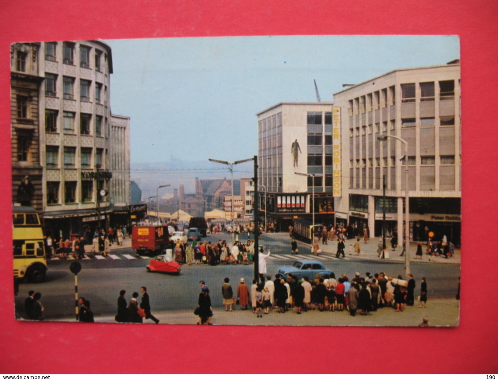 SHEFFIELD.THE JUNCTION OF ANGEL STREET AND HIGH STREET.AUTO - Sheffield