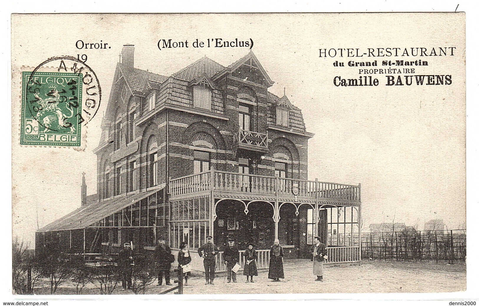 ORROIR - MONT-de-L´ENCLUS - HOTEL RESTAURANT Du Grand St-Martin - Propriétaire Camille BAUWENS - Mont-de-l'Enclus