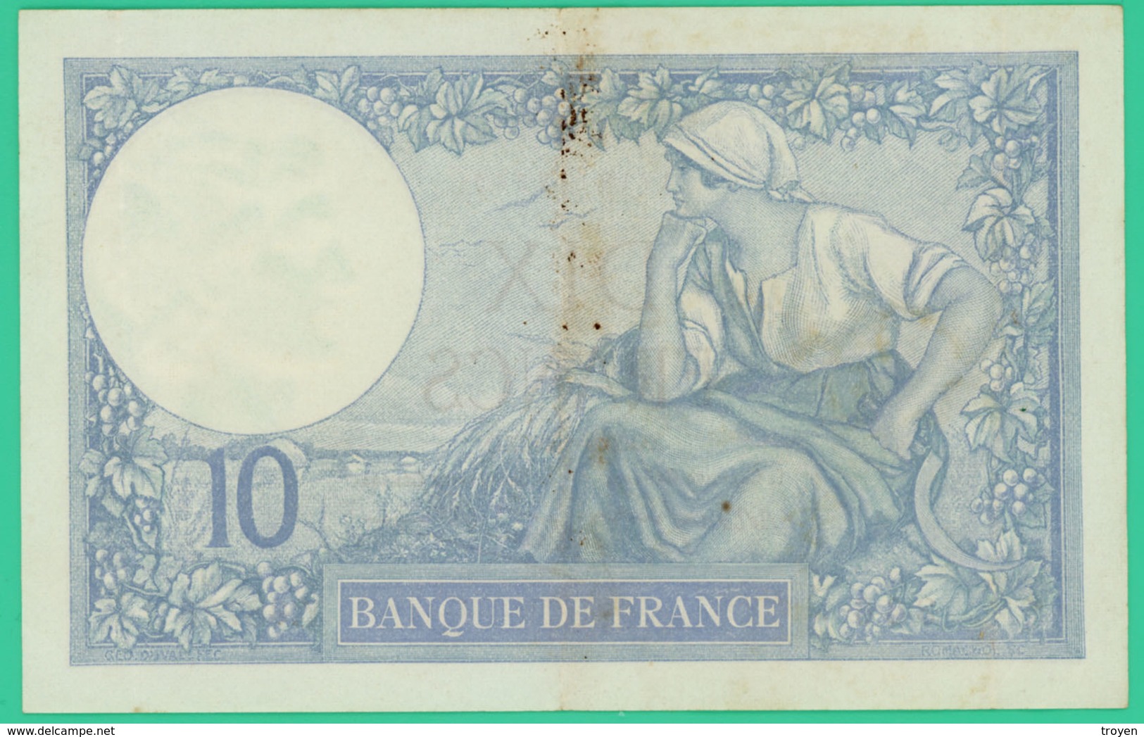 10  Francs - Minerve -  France - N°. Y.68726 366 - XO.2=2=1939.XO. - TTB - - 10 F 1916-1942 ''Minerve''