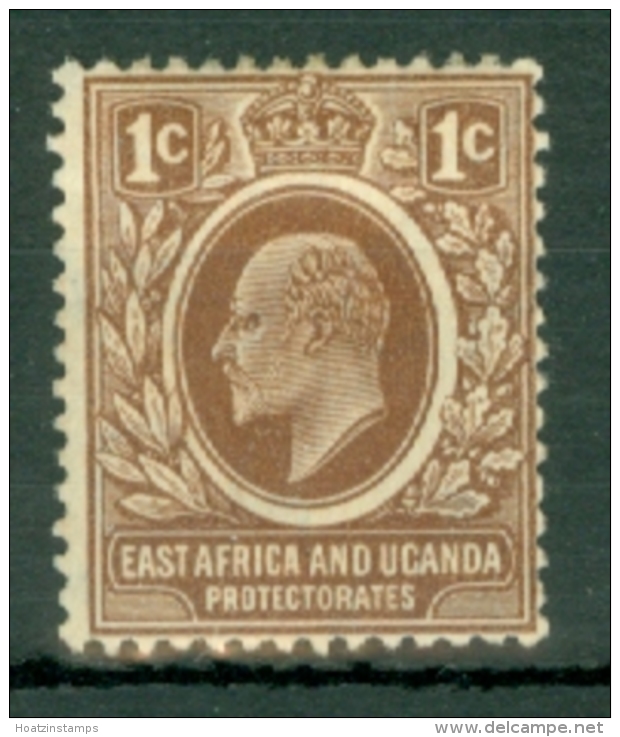 East Africa &amp; Uganda Protectorates: 1907/08   Edward    SG34   1c    MH - Protectorados De África Oriental Y Uganda