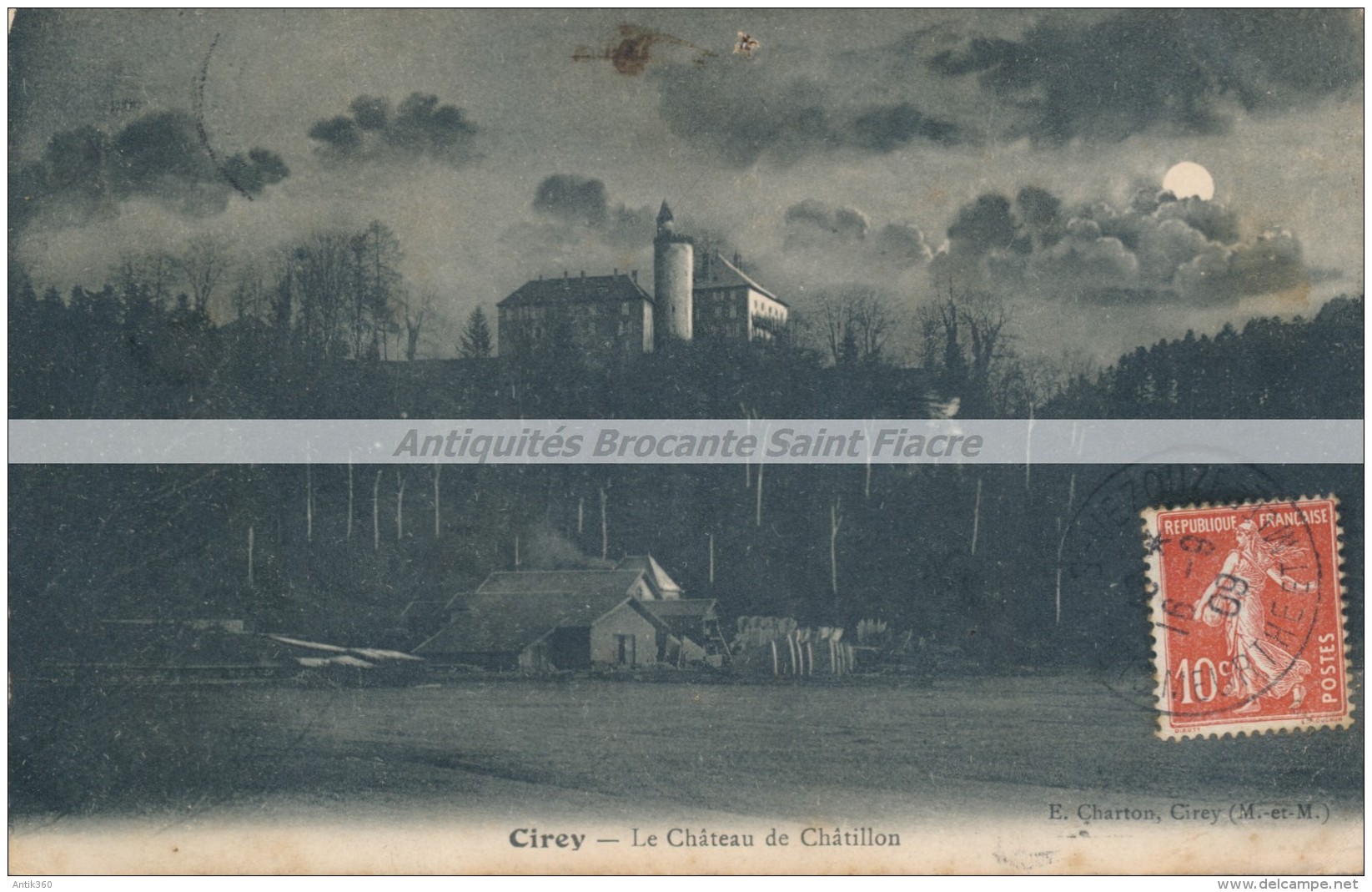 CPA 54 CIREY Le Château De Châtillon - Rare Plan De Nuit - Cirey Sur Vezouze