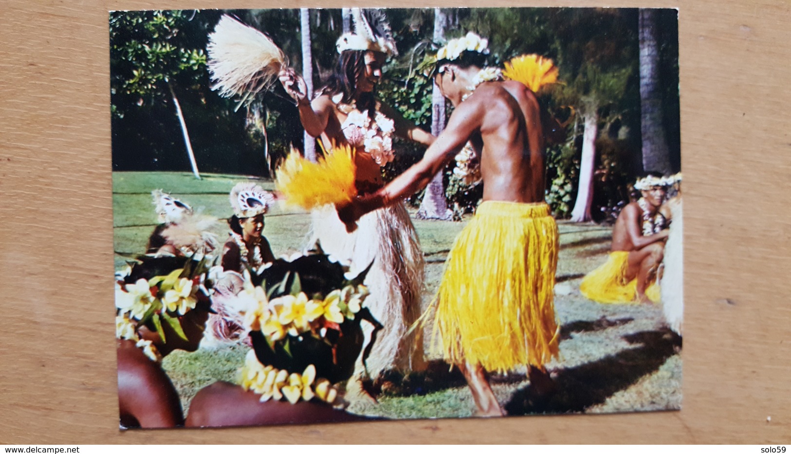 TAHITI COUPLE DANSANT L'OTEA - Carte Postale Neuve Années 70 - Très Bon état - Dos Partagé - Polynésie Française