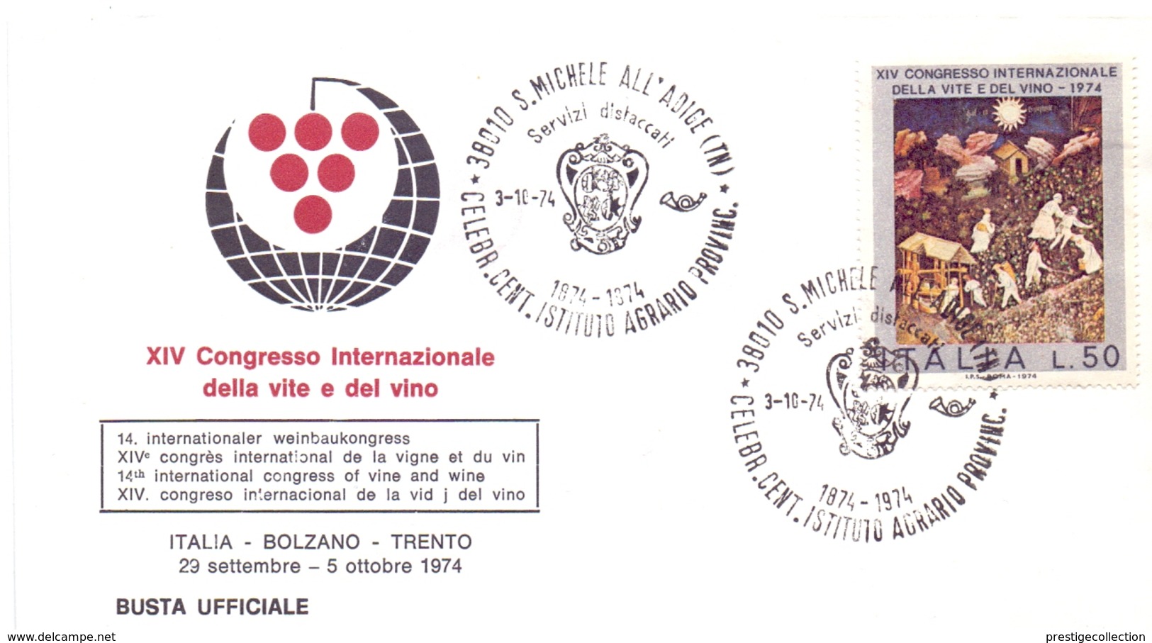 S.MICHELE ALL'ADIGE CENT. INSTITUTE AGRICOLTURAL 1974  (GEN170169) - Agricoltura