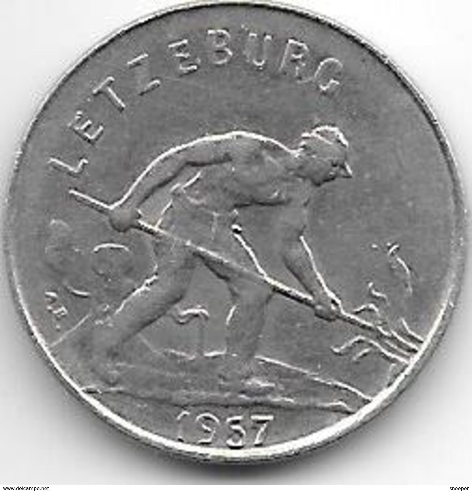 Luxembourg 1 Franc  1957   Km 46.2    Xf+ - Luxembourg