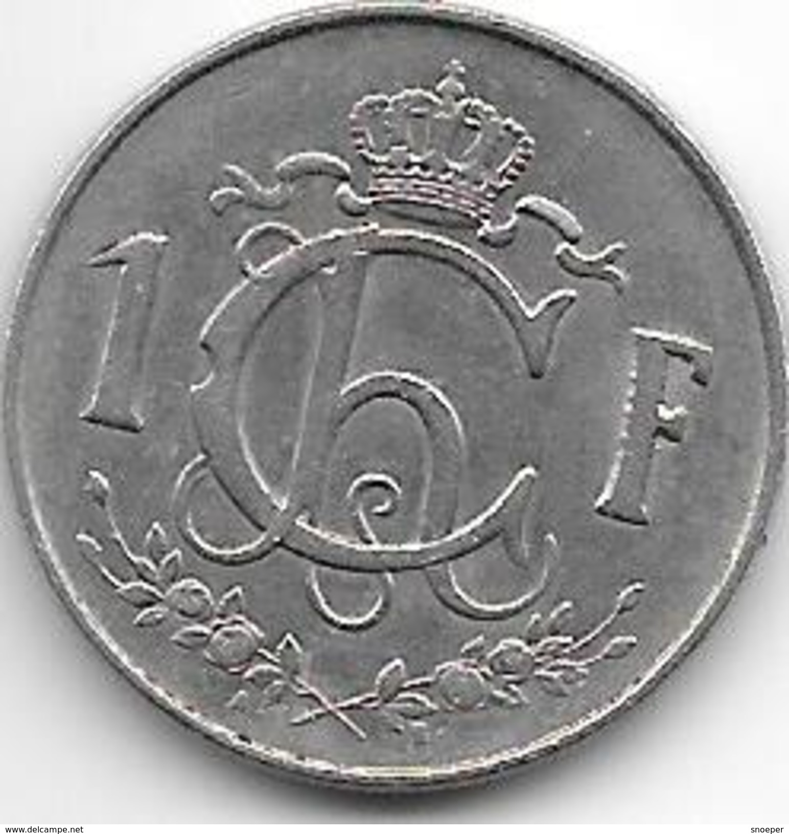 Luxembourg 1 Franc  1957   Km 46.2    Xf+ - Luxembourg