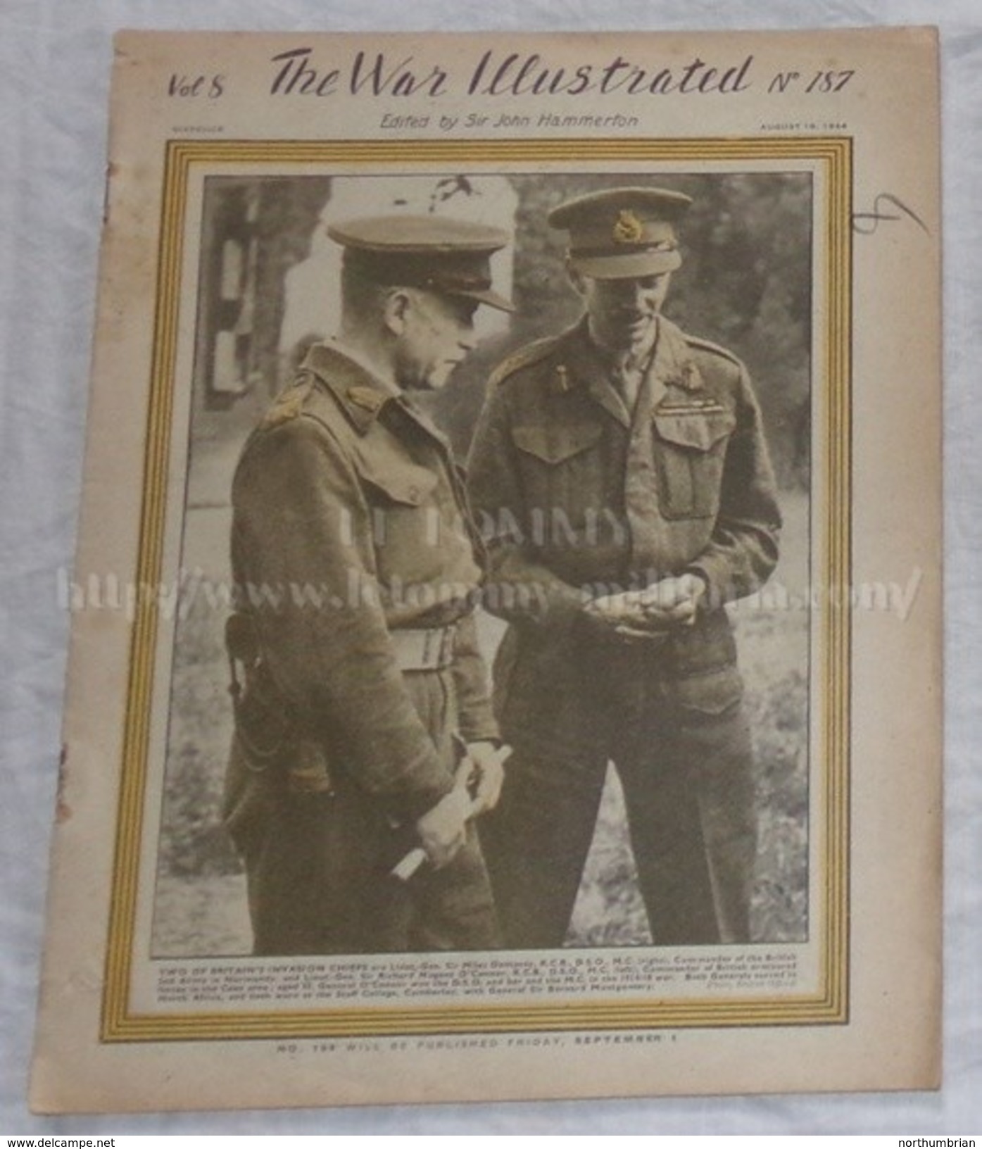 Magazine The War Illustrated N°187 18 Août 1944 Normandie GB/Canada WW2 Anglais Canadien - 1939-45