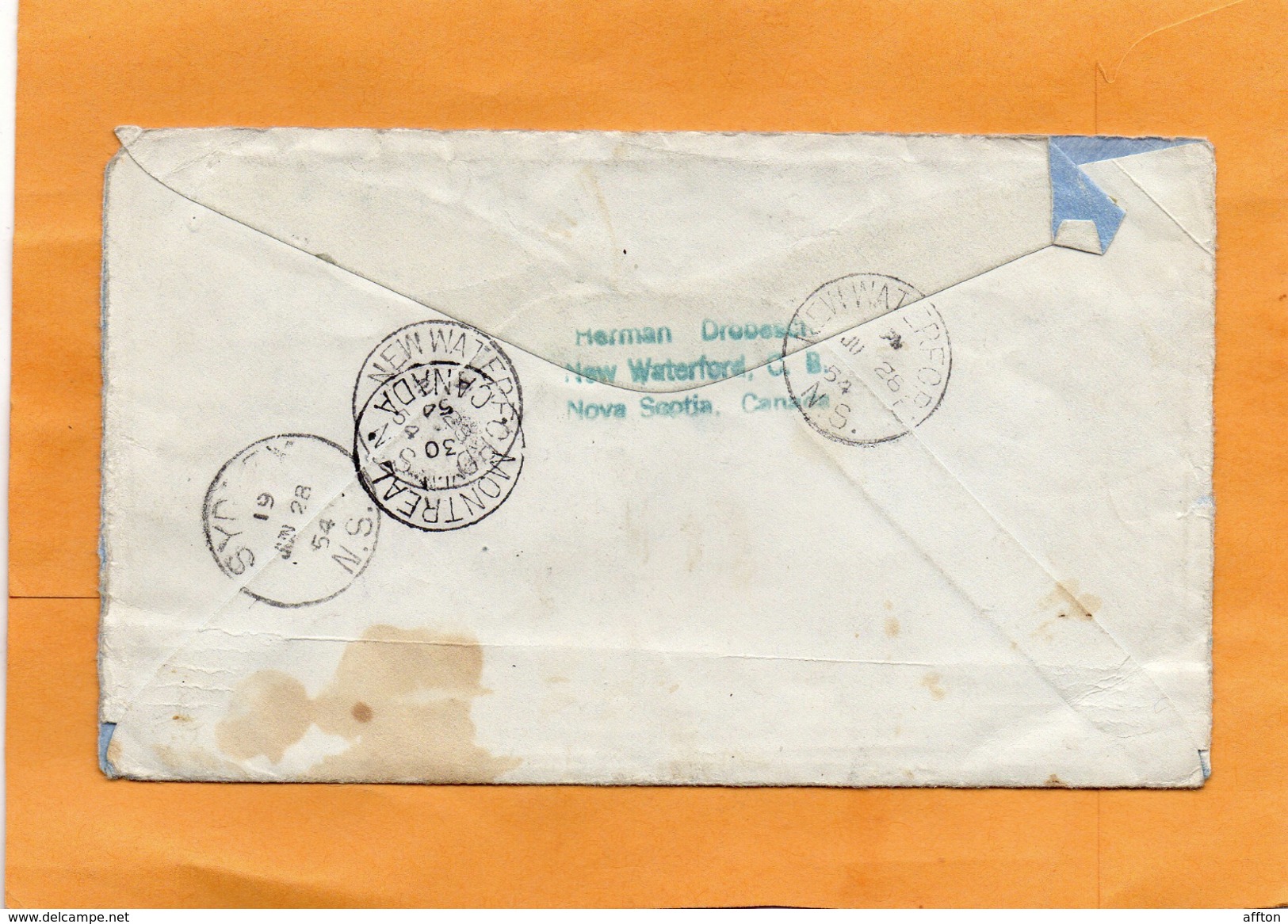 Canada 1954 Cover Mailed - Briefe U. Dokumente