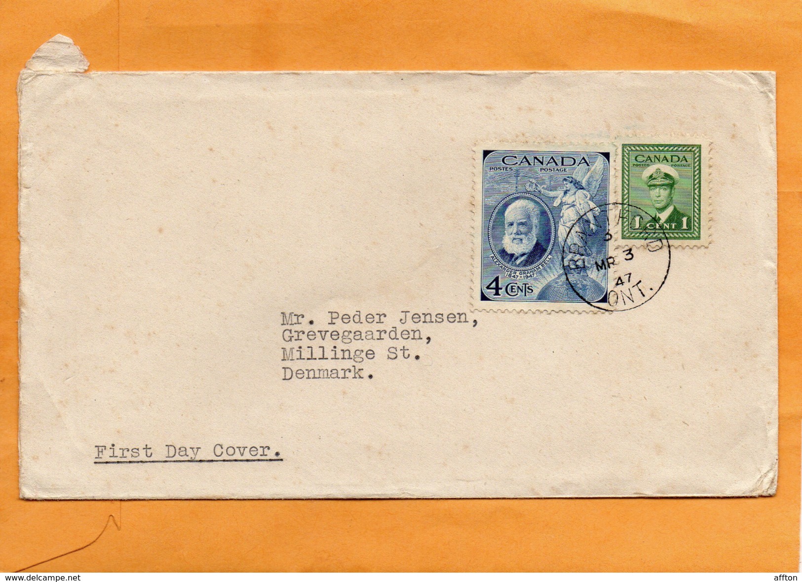 Canada 1947 FDC Mailed - ....-1951