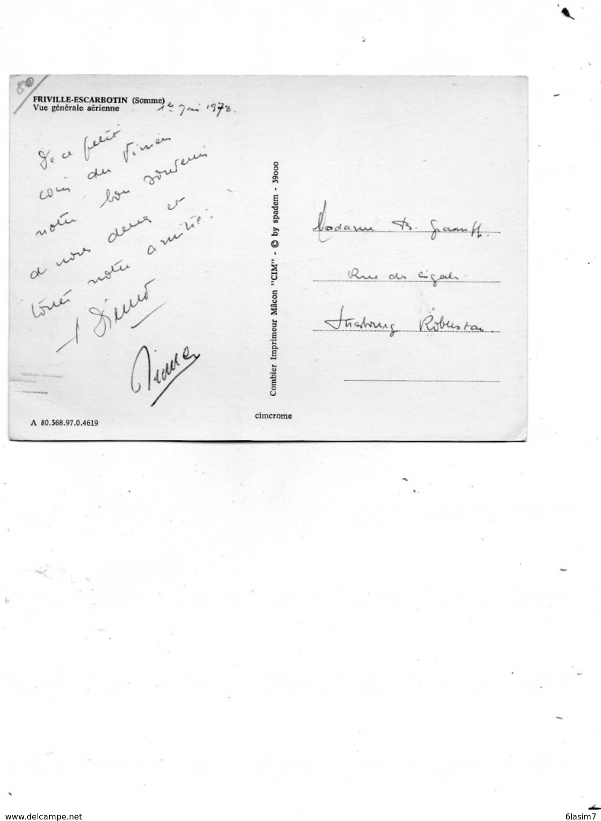CPSM - FRIVILLE-ESCARBOTIN (80) - Vue Aérienne Du Bourg En 1978 - Friville Escarbotin
