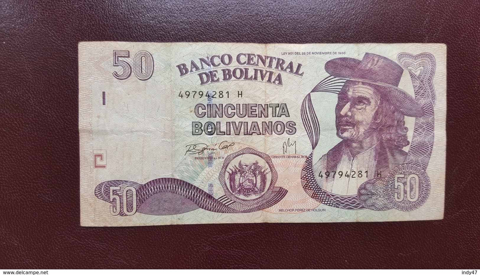 BOLIVIE : 50 Bolivianos - Bolivia