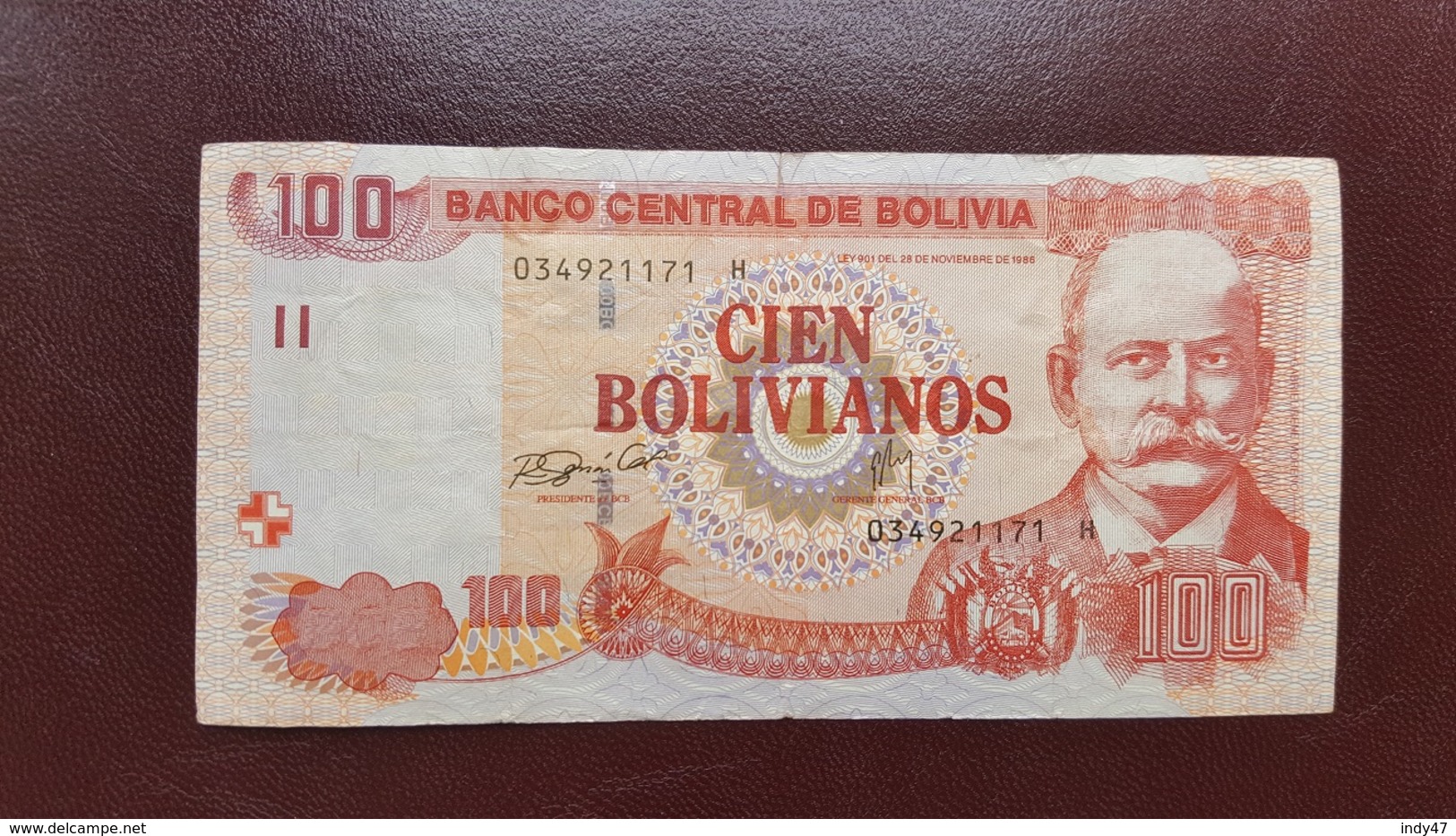 BOLIVIE : 100 Bolivianos - Bolivia