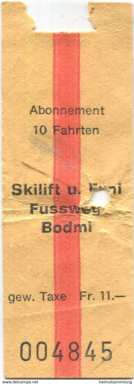 Schweiz - Skilift Fussweg Bodmi - Europe