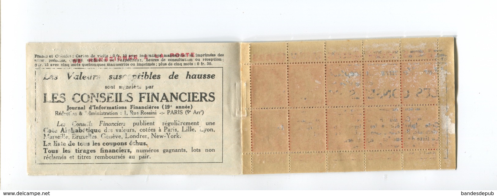 CARNET PUB  194 C3 C 3  20 TIMBRES SEMEUSE 40 C GIBBS  MAISONS DONY S 106 - Other & Unclassified