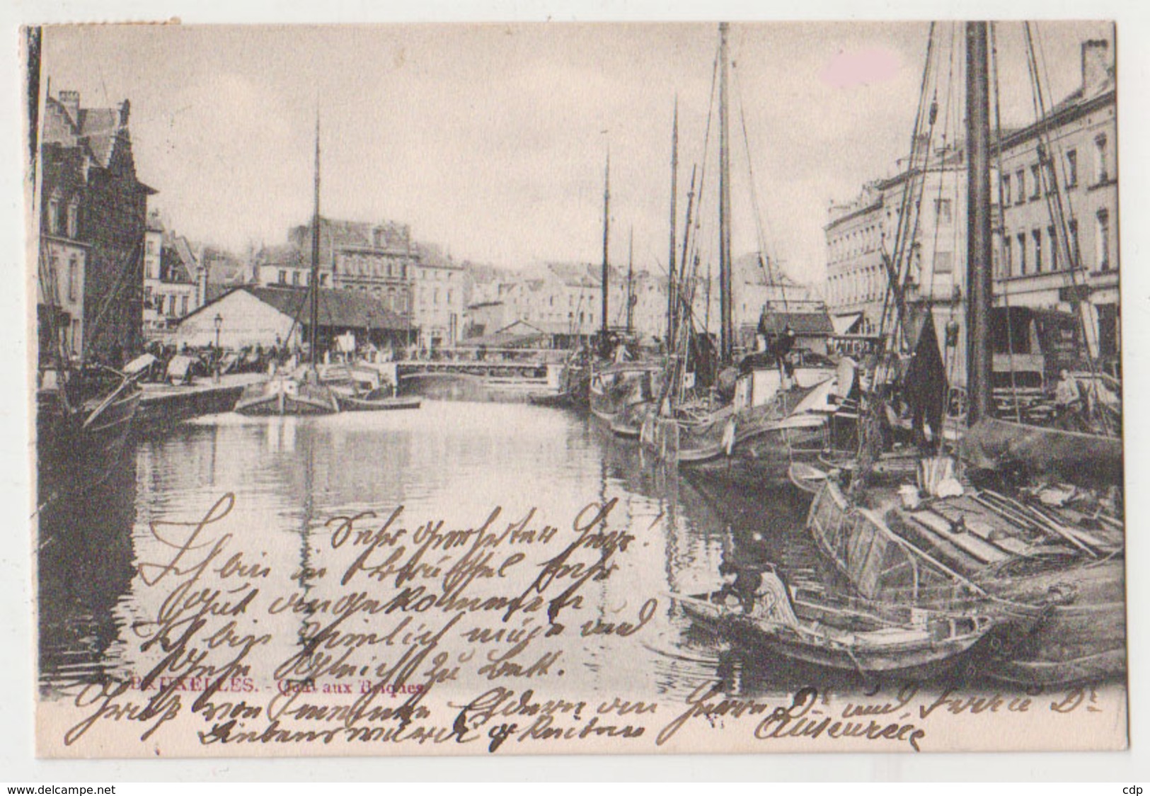 Cpa Bruxelles Bateaux  1904 - Navigazione