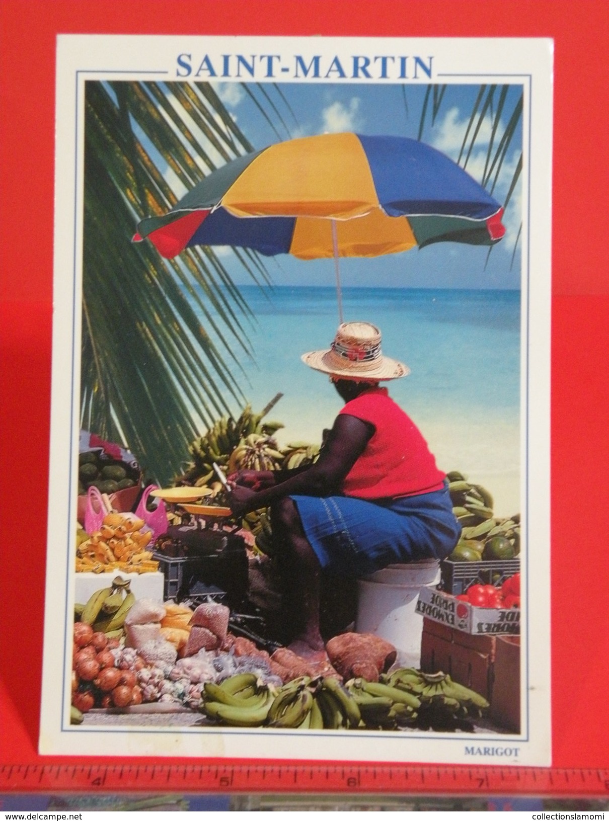 Cartes Postales > France > Guadeloupe > Saint Martin 97150 Antilles Française Le Marché De Marigot - Non Circulé - Saint Martin