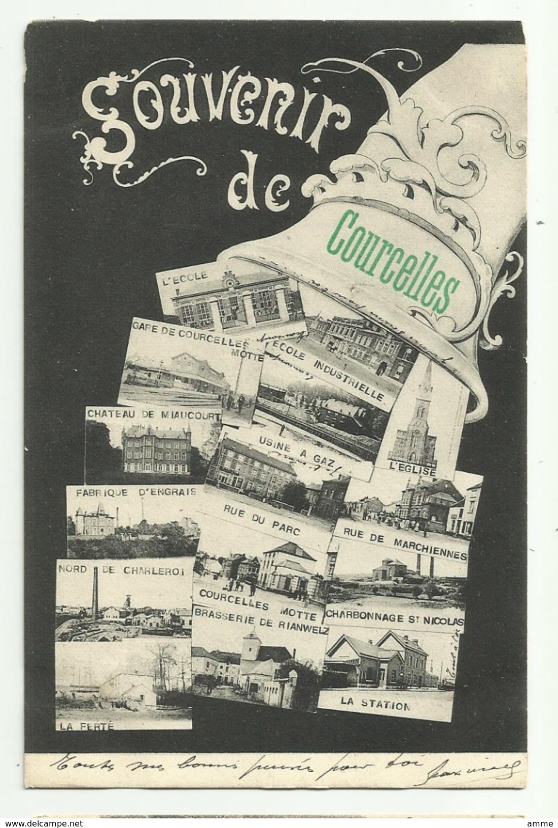 Courcelles  *  Souvenir De Courcelles  (station, Brasserie, école, Gare, Charbonnage , ... - Courcelles