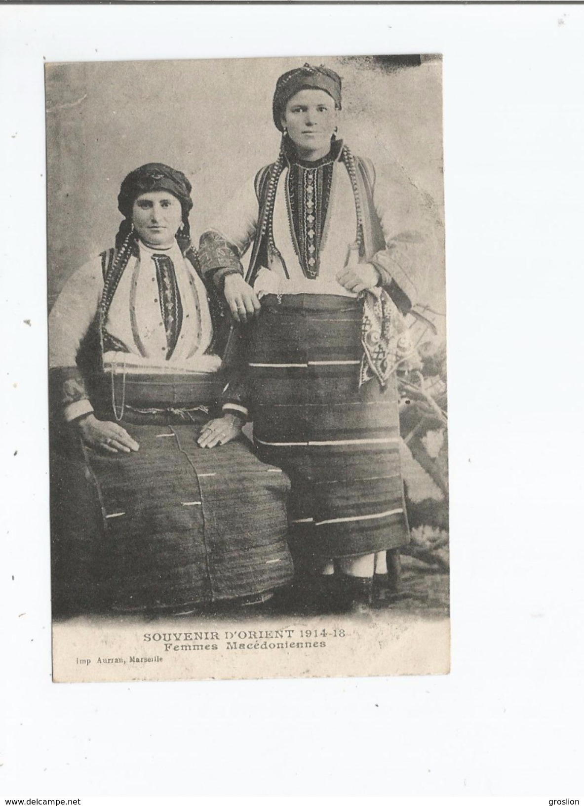 FEMMES MACEDONIENNES 1914 18 SOUVENIR D'ORIENT  1918 - Macédoine Du Nord