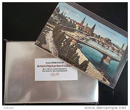 Ansichtskarten Hüllen Nr.1 Für Alte AK 96x148 Mm 100 Stück Glasklar & Weichmacherfrei Profiqualität - Ohne Zuordnung
