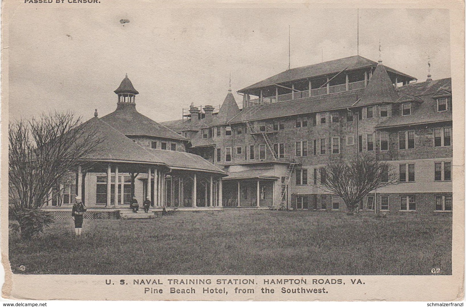 AK Hampton Roads US Naval Training Station Pine Beach Hotel Military Army Navy Virginia VA United States USA - Hampton