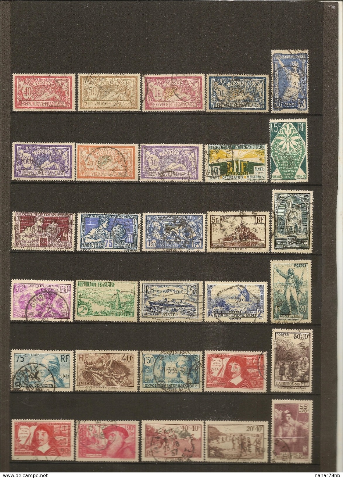 Lot De 62 Timbres De France Oblitérés Avec Ou Sans Trace De Charnières - Sonstige & Ohne Zuordnung