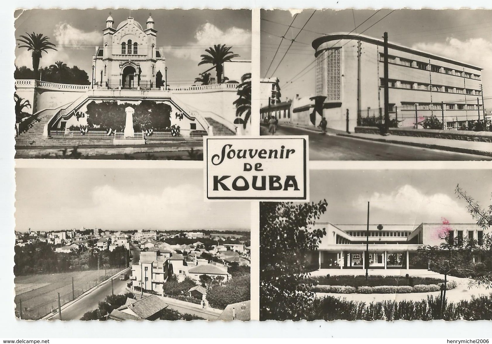 Algérie Souvenir De Kouba Alger 1958 - Algiers