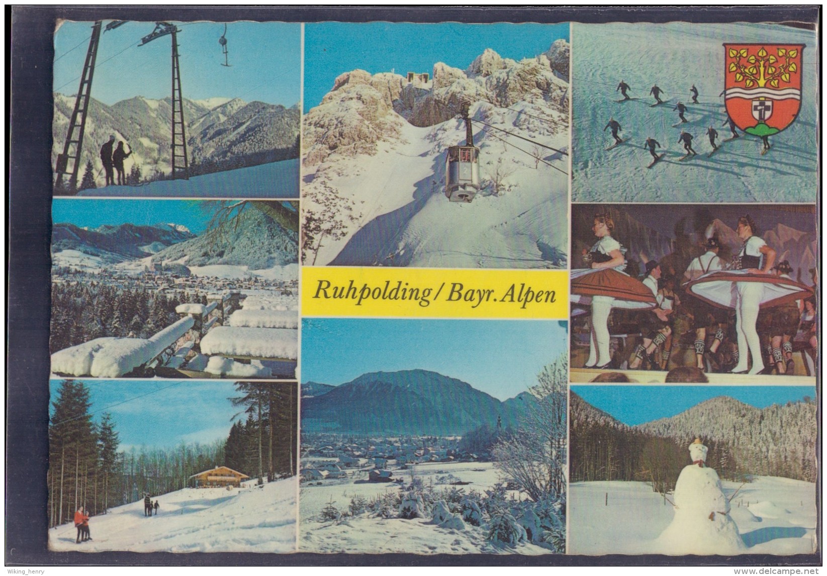 Ruhpolding - Mehrbildkarte 12   Mit Zusatzstempel Rauschbergbahn - Ruhpolding