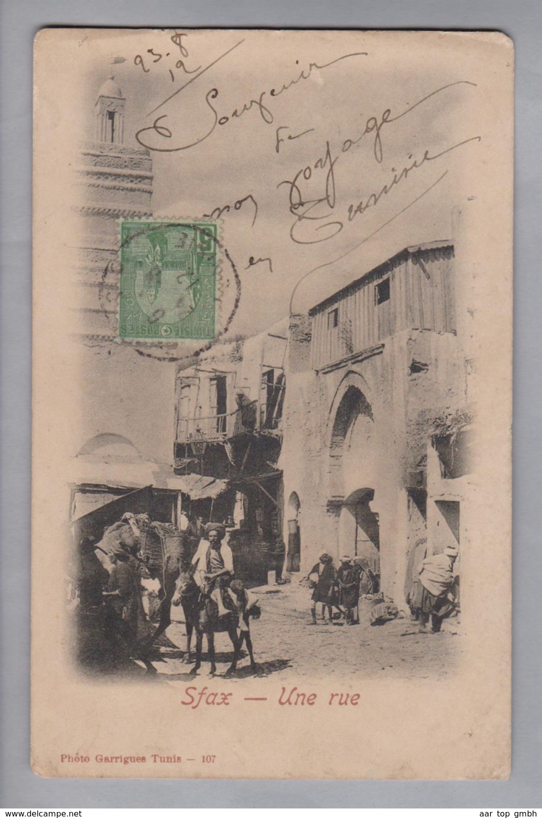 AK Afrika Tunesien Sfax 1912-08-24 Foto Garrigues #107 - Tunisie