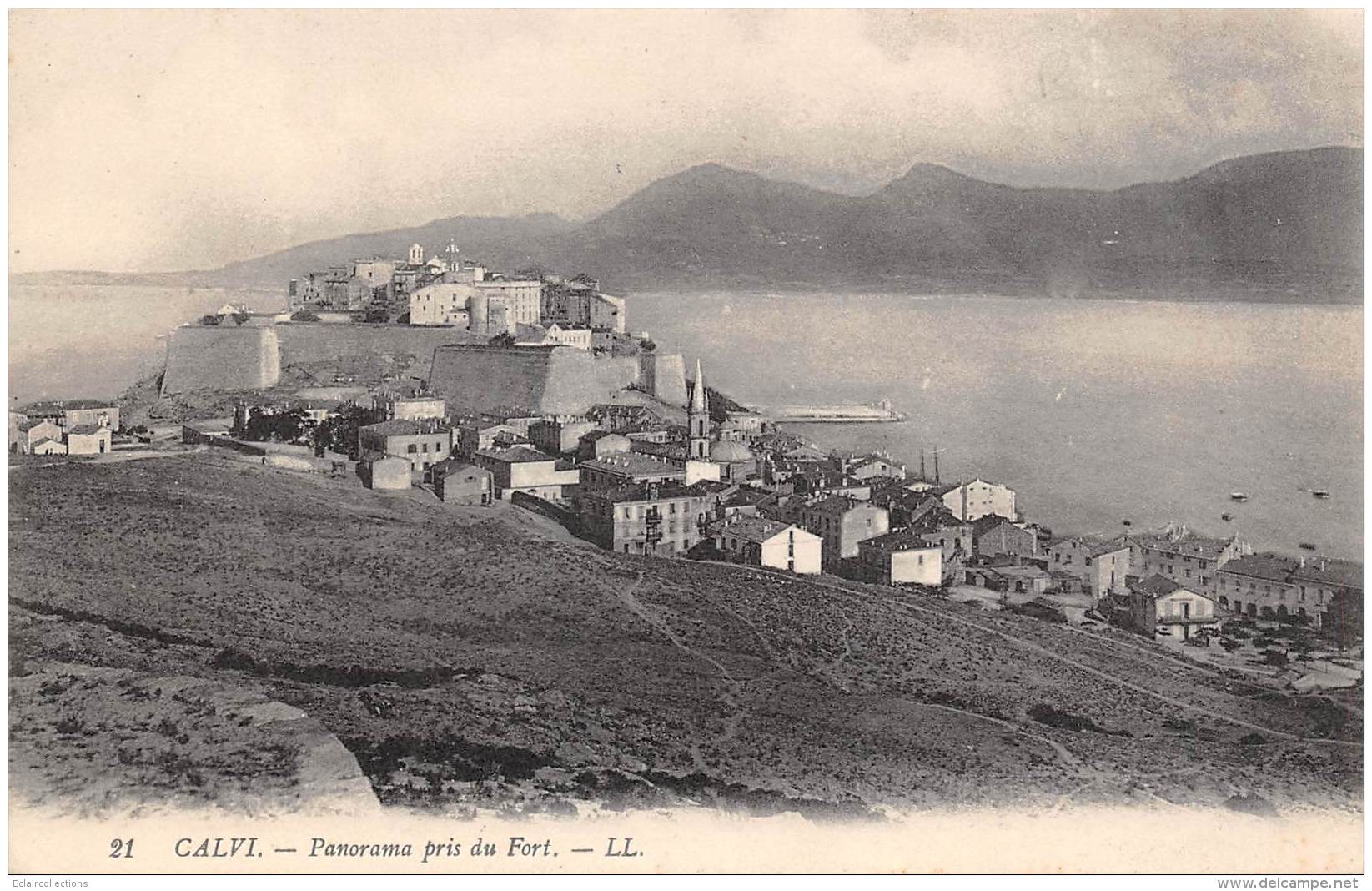 Calvi      20        Panorama Pris Du Fort             (voir Scan) - Otros & Sin Clasificación