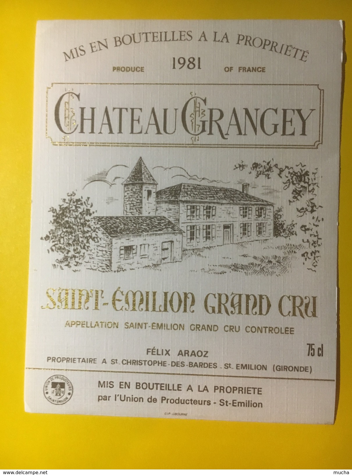 3405 - Château Grangey 1981 Saint-Emilion - Bordeaux