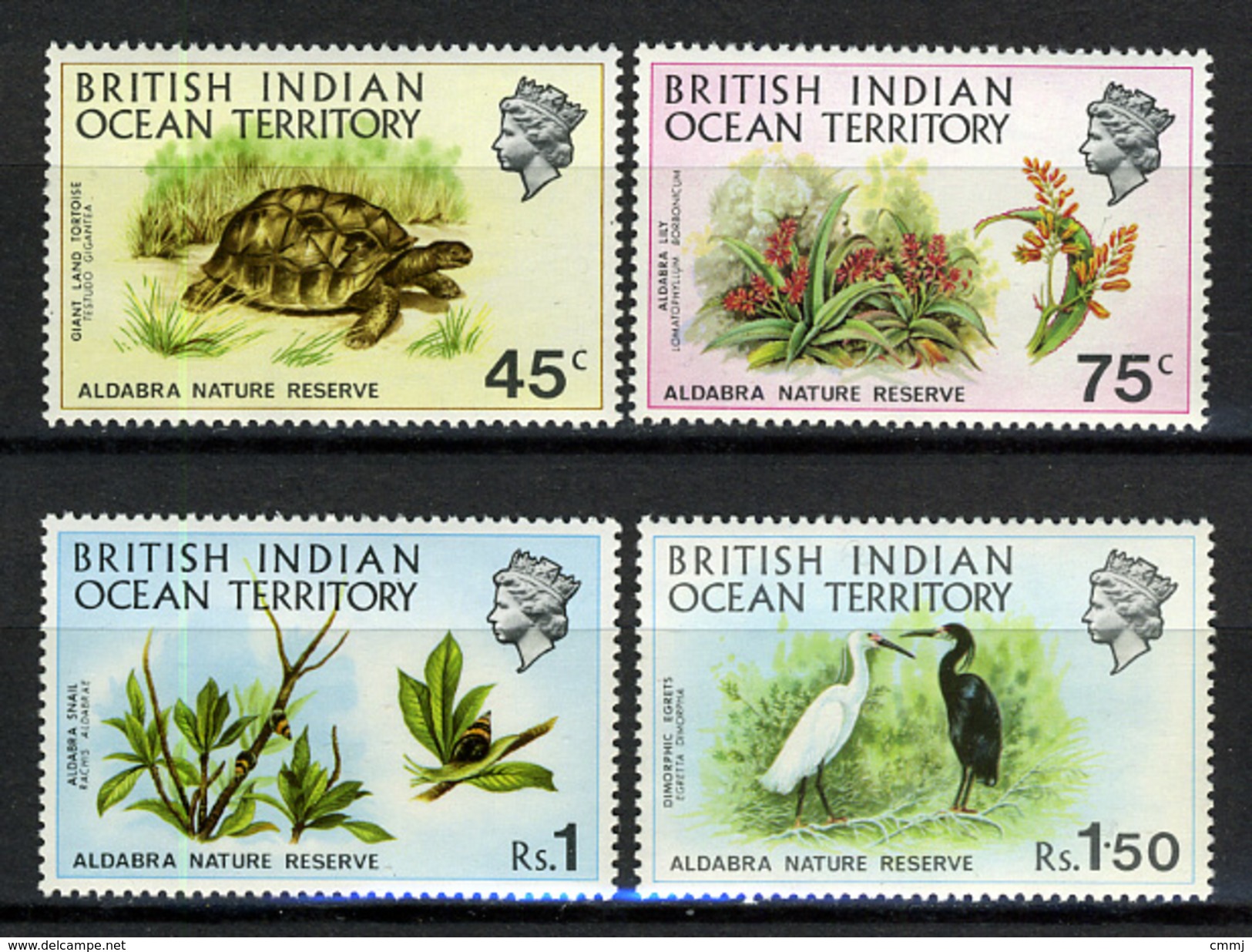 1971 - TERRITORIO BRITANNICO INDIAN OCEAN - Catg.. Mi. 39/42 - NH - (I-SRA3207.6) - British Indian Ocean Territory (BIOT)