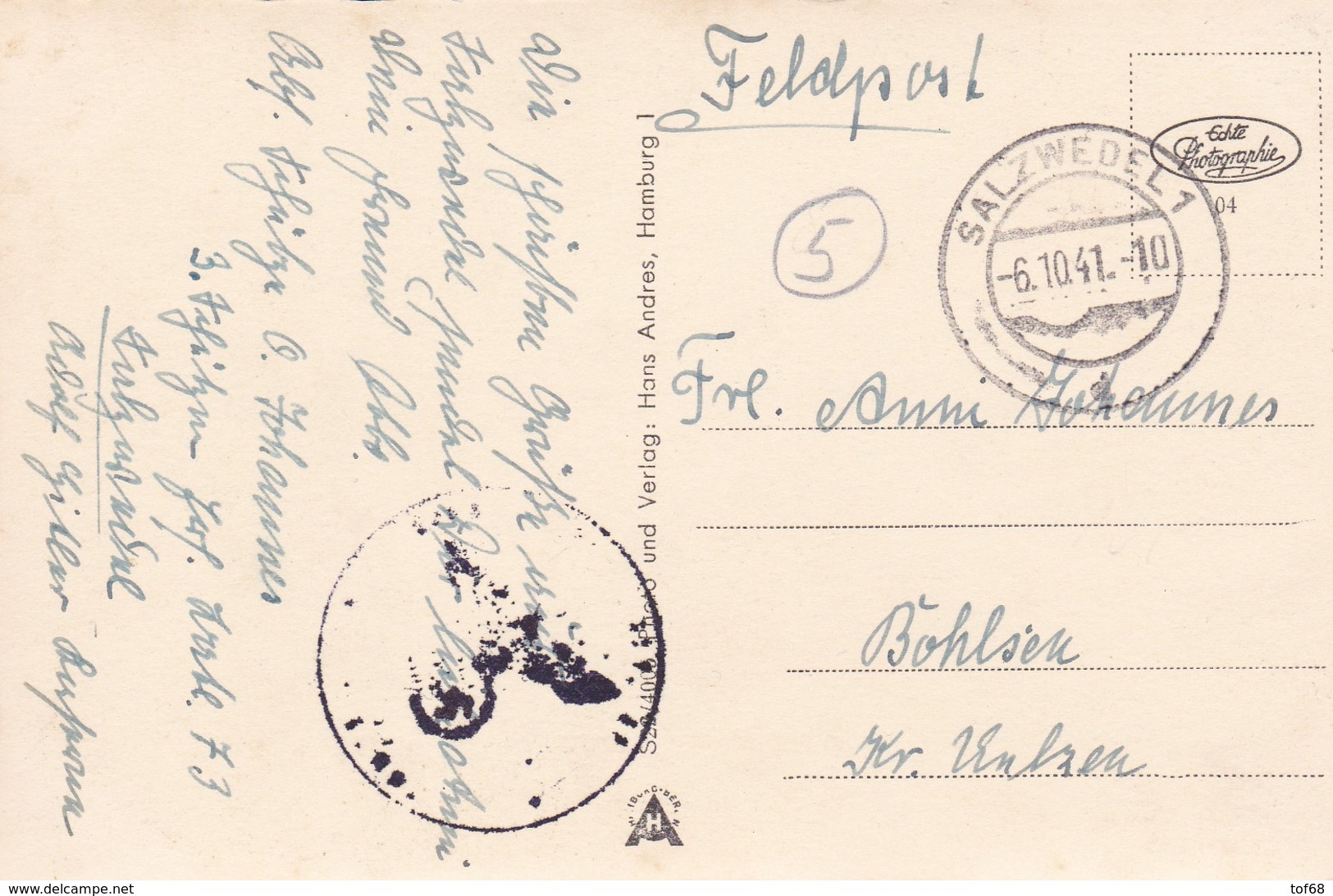 Salzwedel Mehrbildkarte Feldpost WW2 1941 - Salzwedel