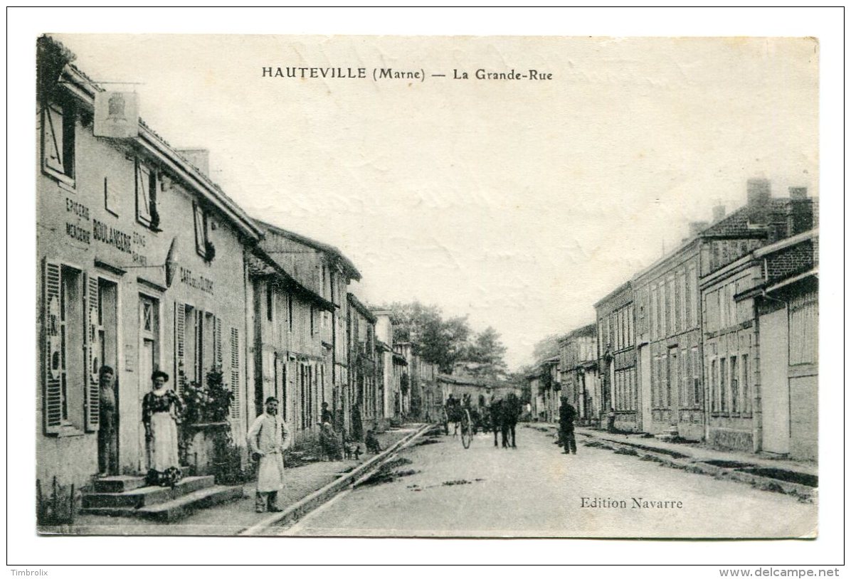 FRANCE (51) &gt; HAUTEVILLE (Marne) &gt; La Grande-Rue Et La Boulangerie Sur La Gauche - Other & Unclassified