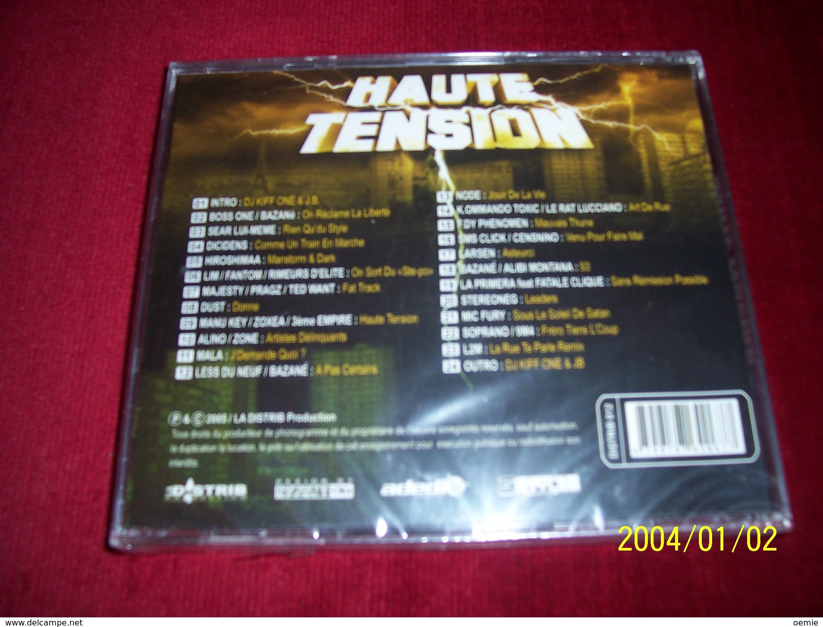 HAUTE TENSION  MIXEE PAR DJ KIFF ONE & DJ JB  24 TITRES °   CD  NEUF SOUS CELOPHANE - Rap & Hip Hop