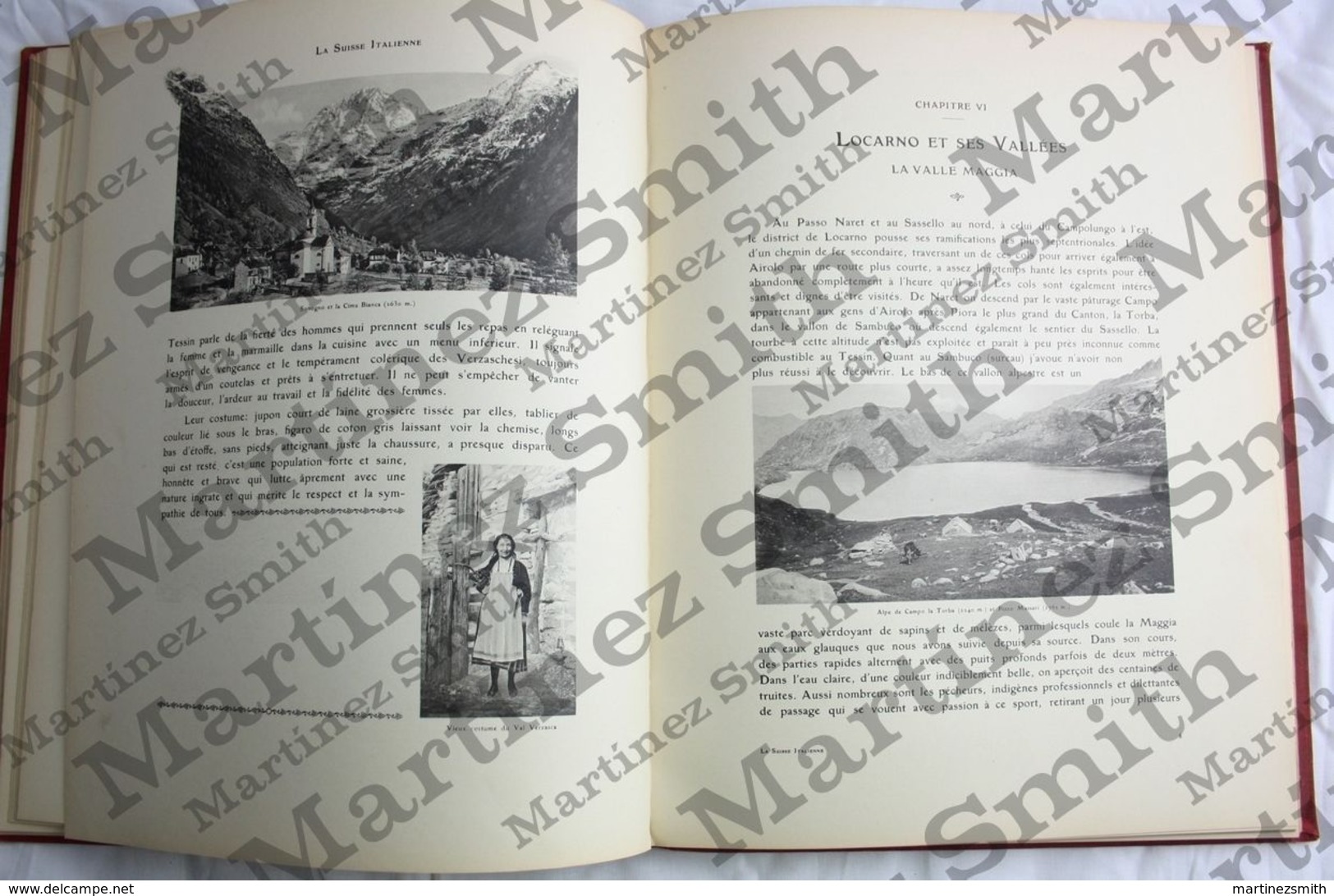 French Book: La Suisse Italienne by Dr. Platzhoff-Lejeune, Photos: S.A. Schnegg