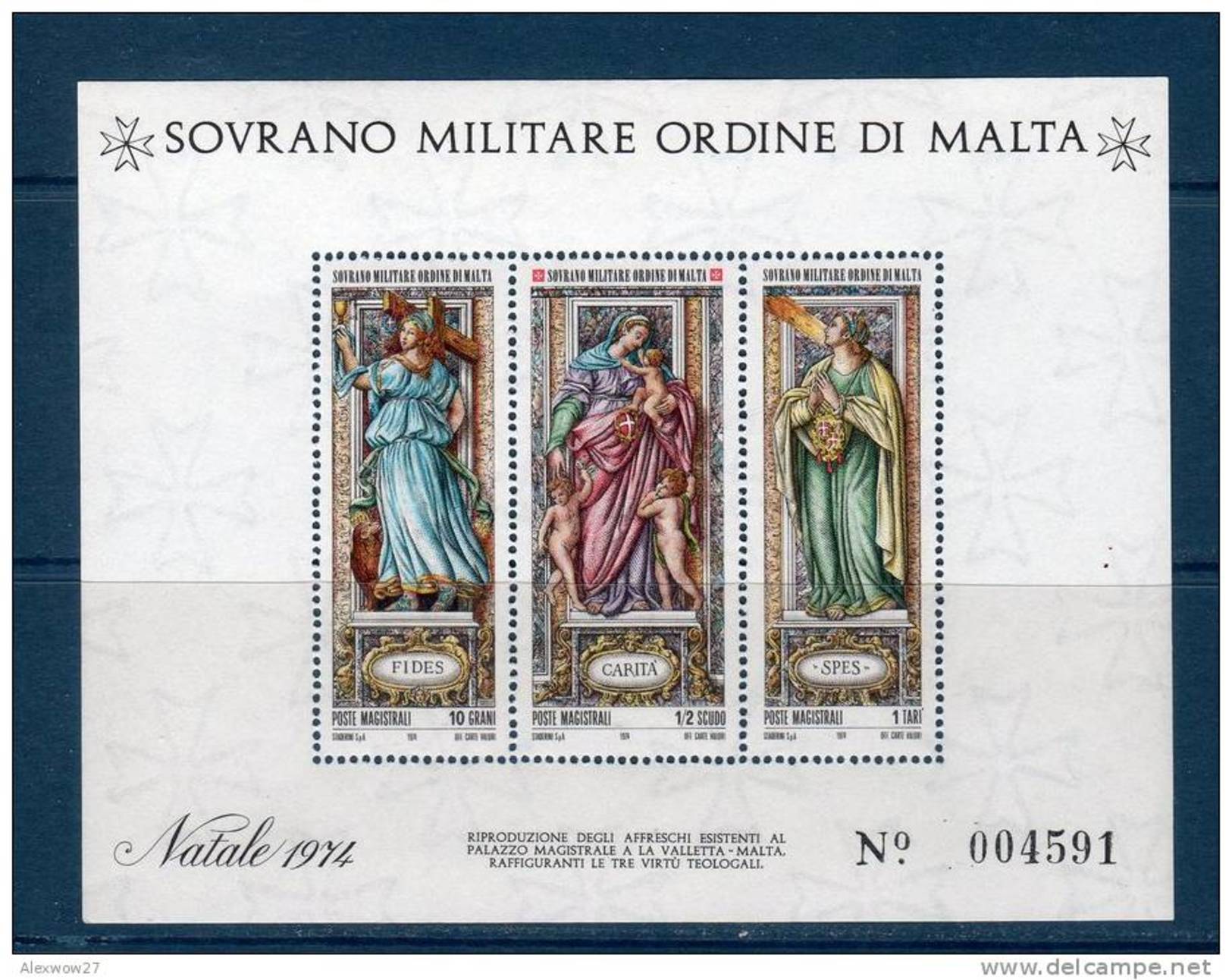 Smom 1974 -- Annata Completa + 1 BF --- Complete Years ** MNH / VF - Malte (Ordre De)