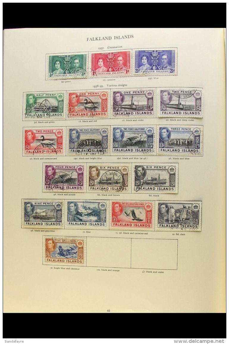 KGVI COMMONWEALTH COLLECTION 1937-1952 EXTENSIVE USED COLLECTION Presented In A Stanley Gibbons Printed Green... - Other & Unclassified