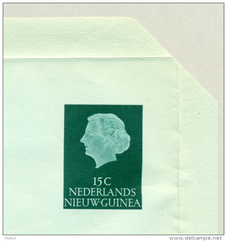 Nederlands Nieuw Guinea - 1954 - 15 Cent Juliana En Profil, Luchtpostblad G1, Ongebruikt - Nuova Guinea Olandese