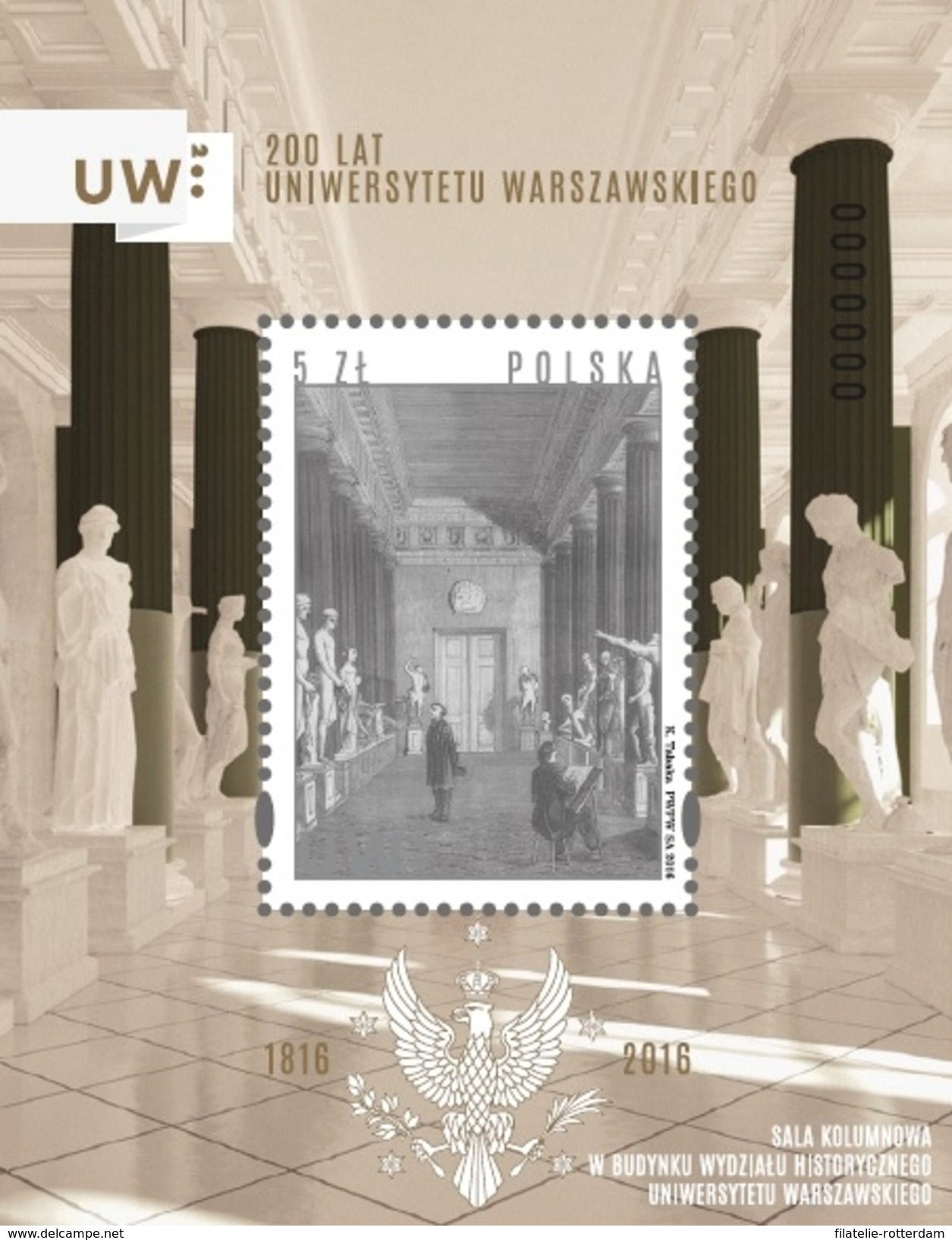 Polen / Poland - Postfris / MNH - Sheet 200 Jaar Universiteit Warschau 2016 - Neufs