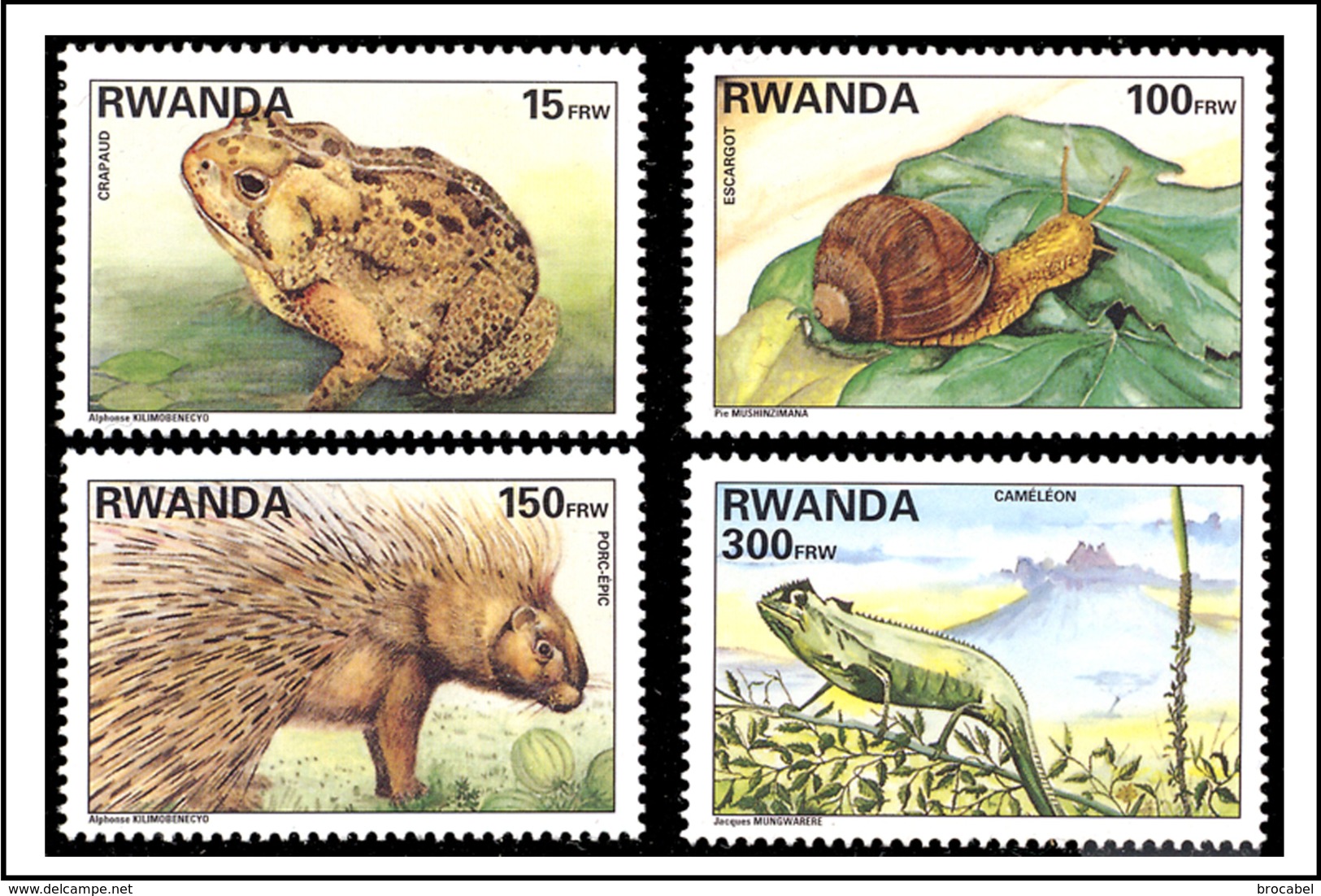 Rwanda 1407/10** Faune Du Rwanda MNH - Neufs